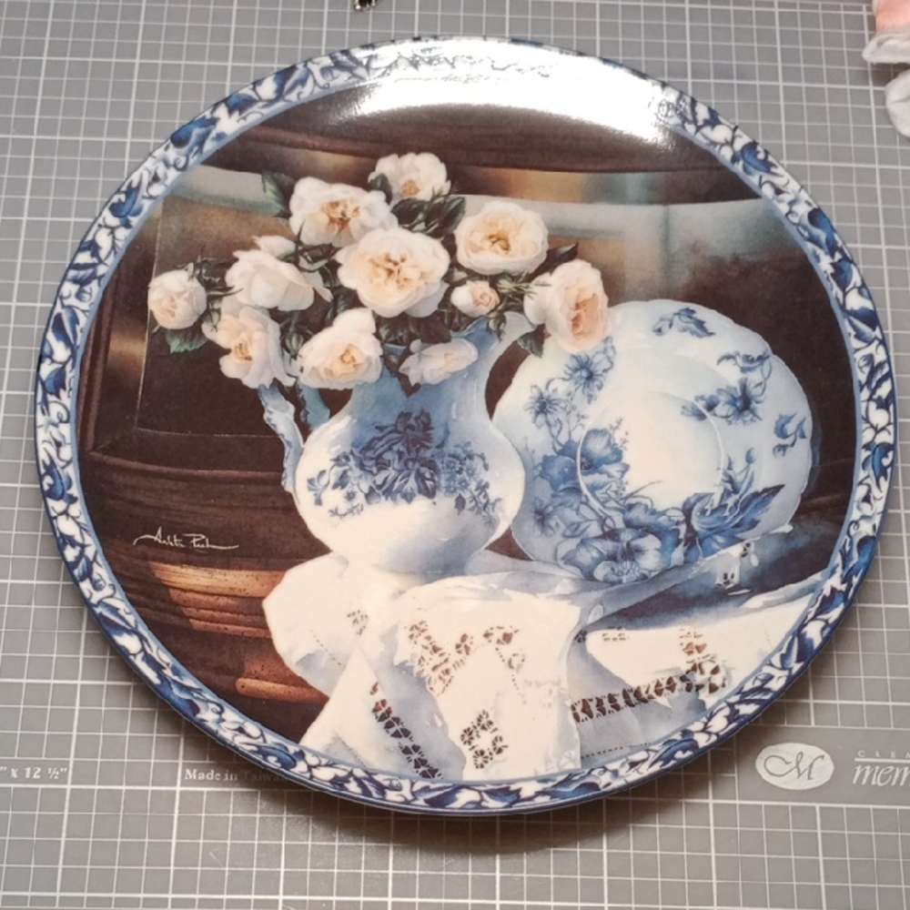 Blue and White Ceramic Art with Chinoiserie Designs